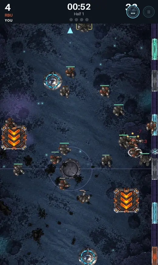 Slagball match on Bloom Reef: glowing plankton and jellyfish light under a violet reef floor