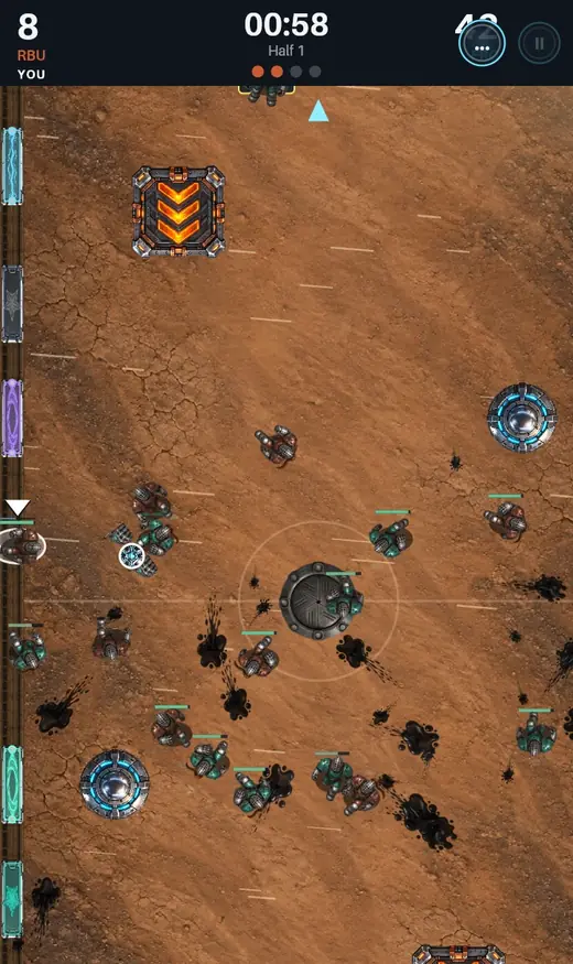 Slagball match on The Dustbowl: an open pan of wind-blown grit